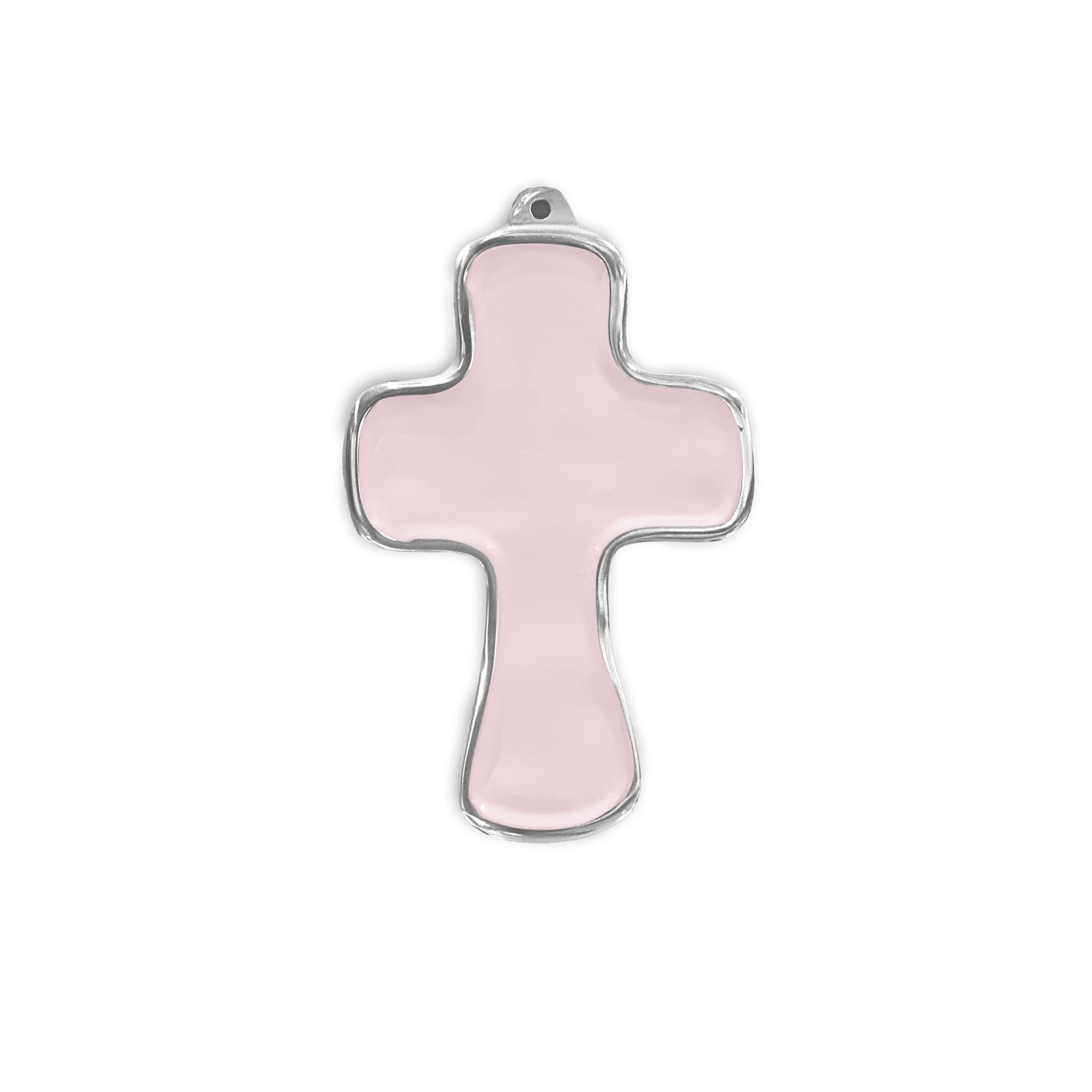 Blush Pink Athens Cross Ornament