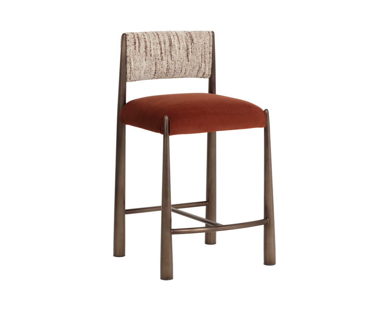 Bayard Dark Bronze - Meg Rust / Terri Nutmeg Counter Stool