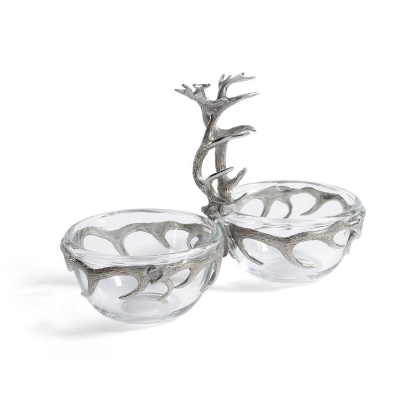 St. Anton Pewter & Glass Condiment Set