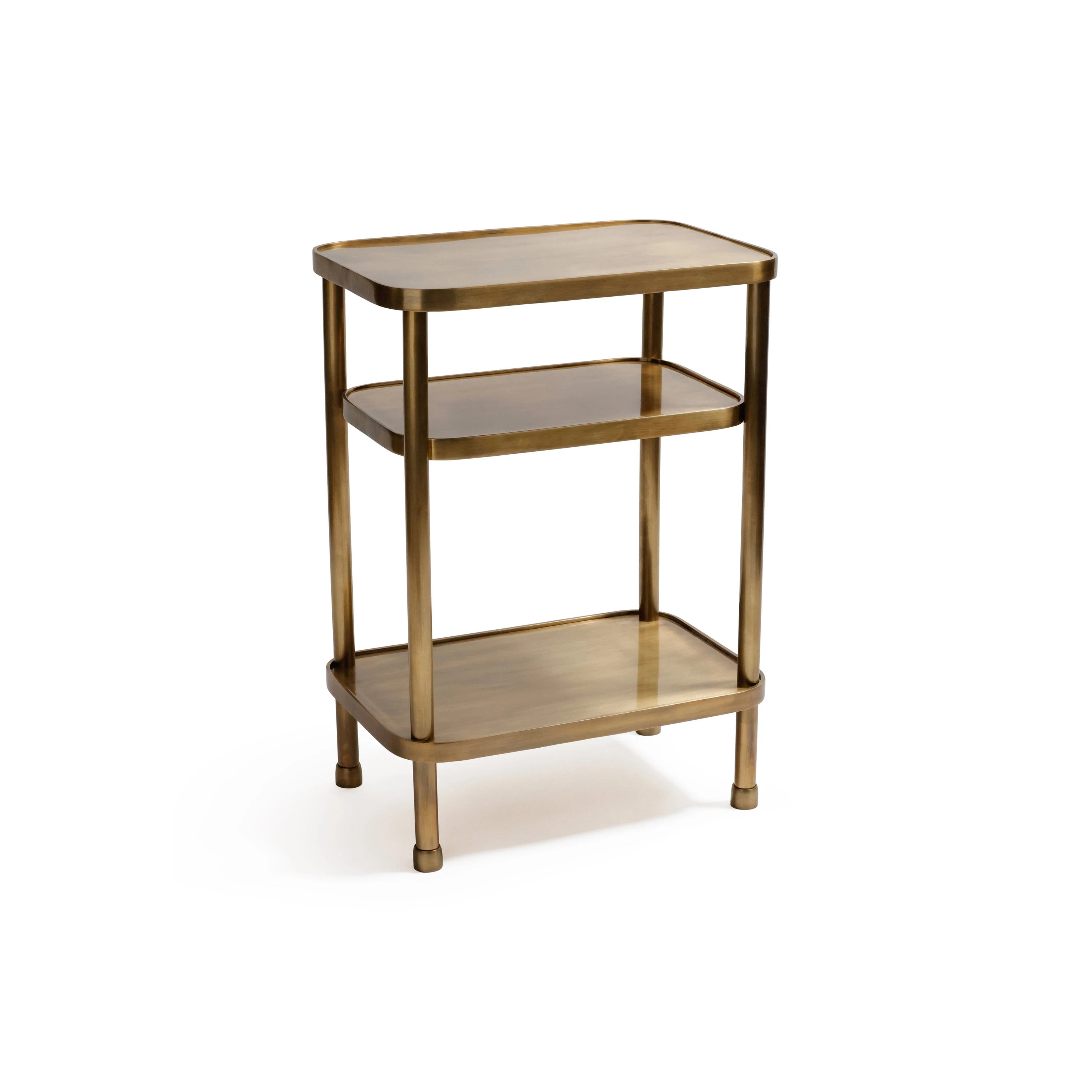 Aman Vintage Brass Bar Cart