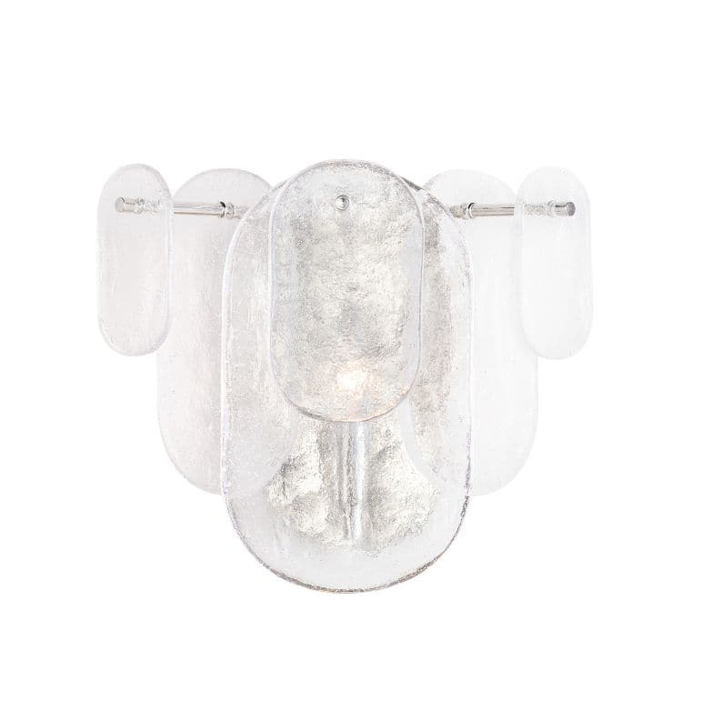 Echo Polished Nickel Natural Brass Sconce
