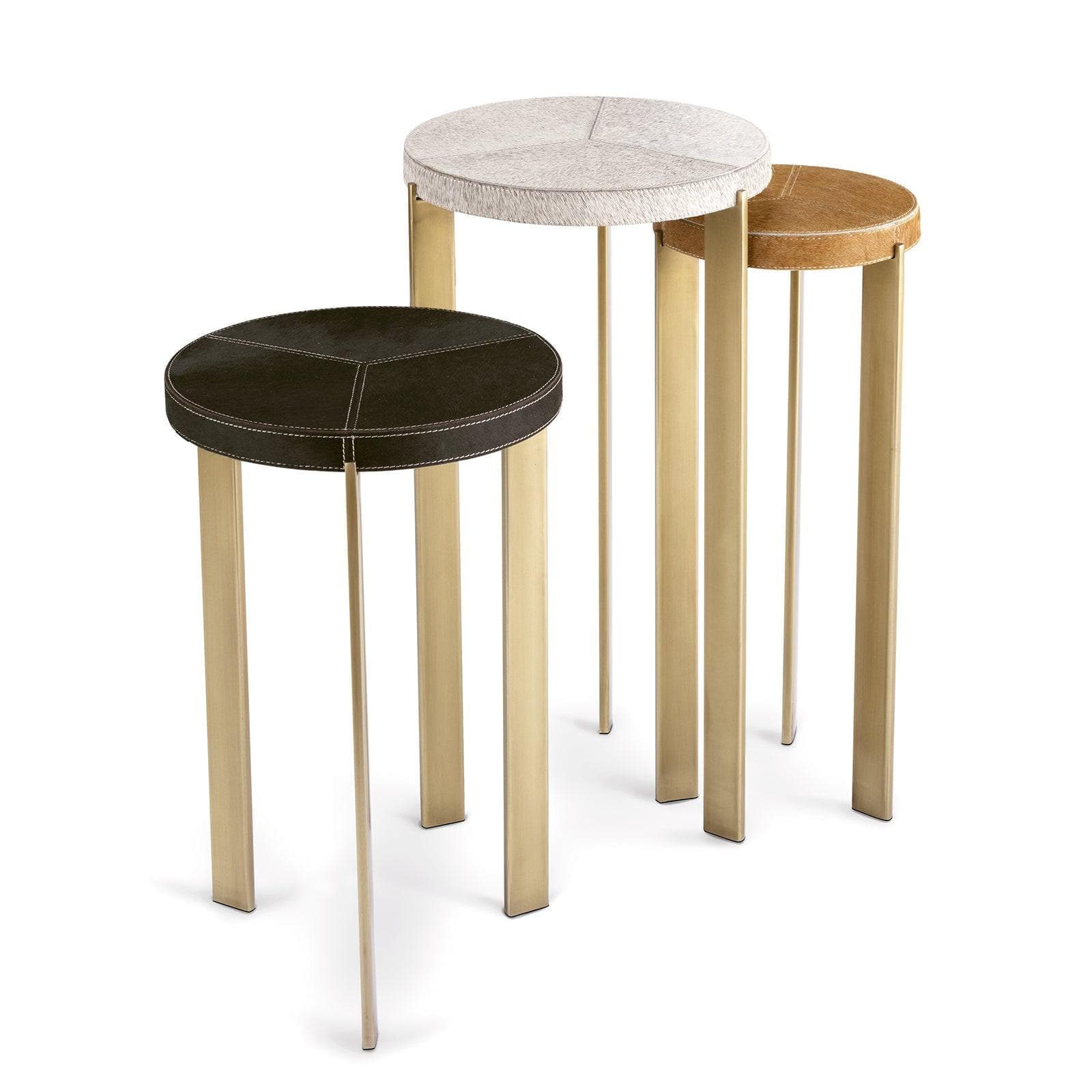 Andres Hair on Hide Trio Table Set
