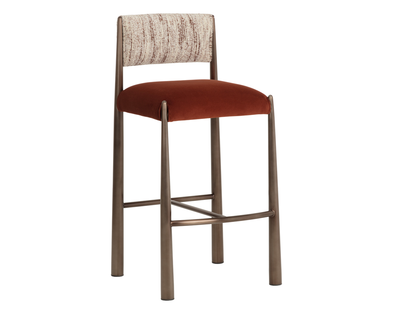 Bayard Barstool Dark Bronze - Meg Rust / Terri Nutmeg