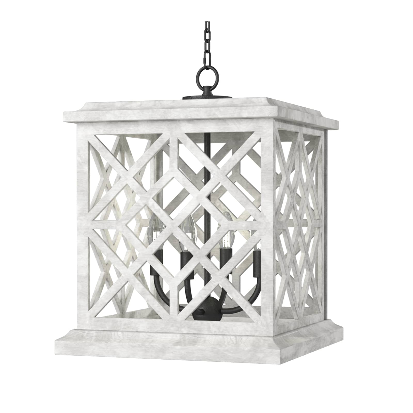 Chatham Wood Lantern White