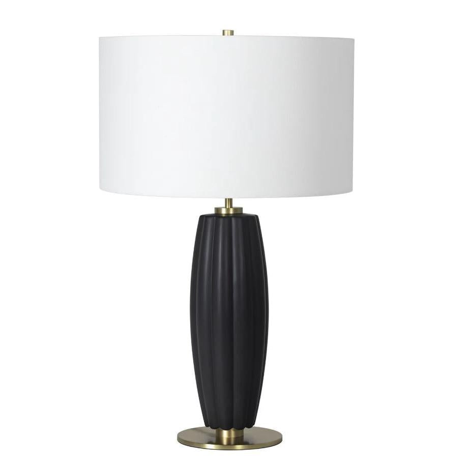 Crocus Ceramic Table Lamp - Black