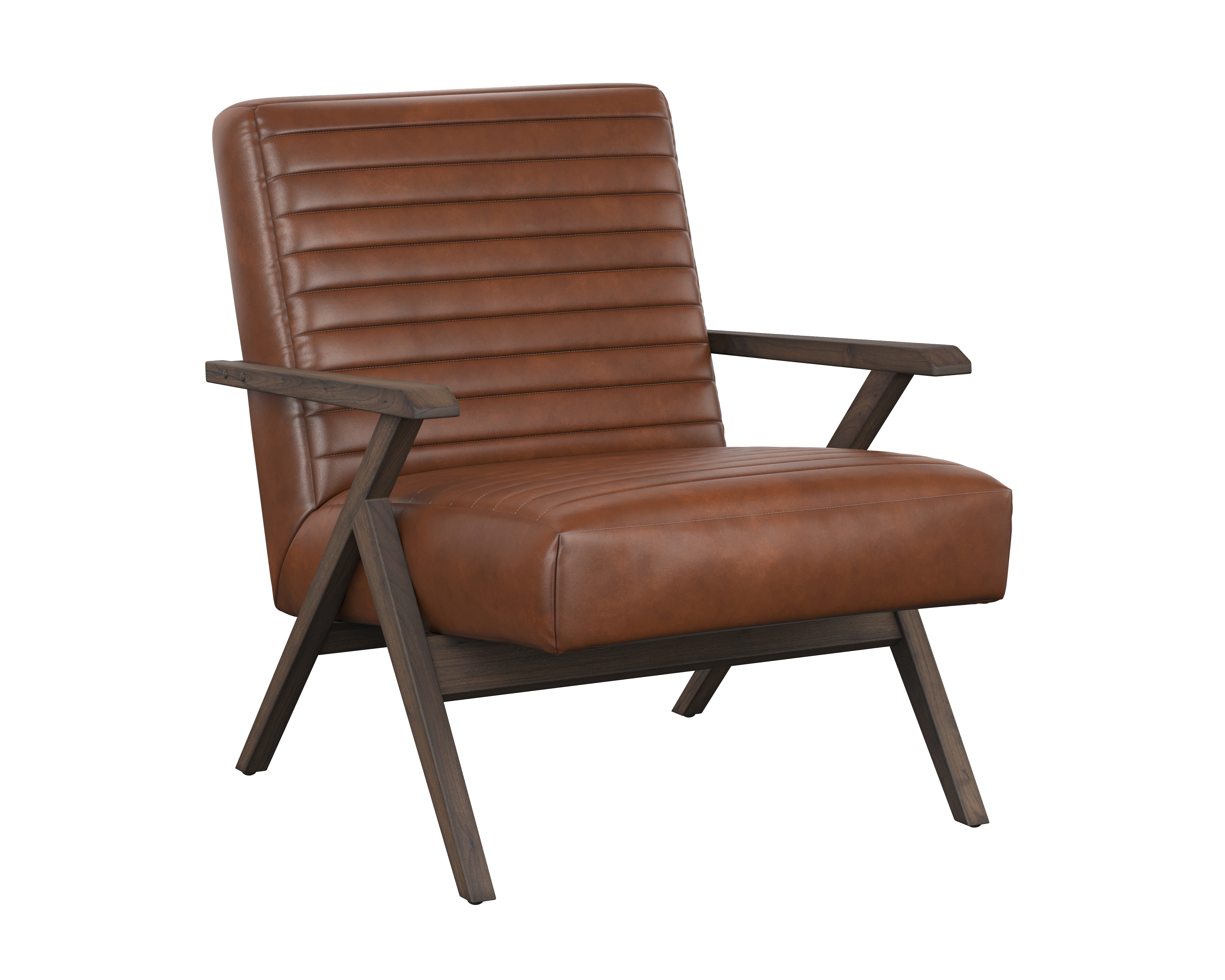Peyton Bravo Cognac Lounge Chair