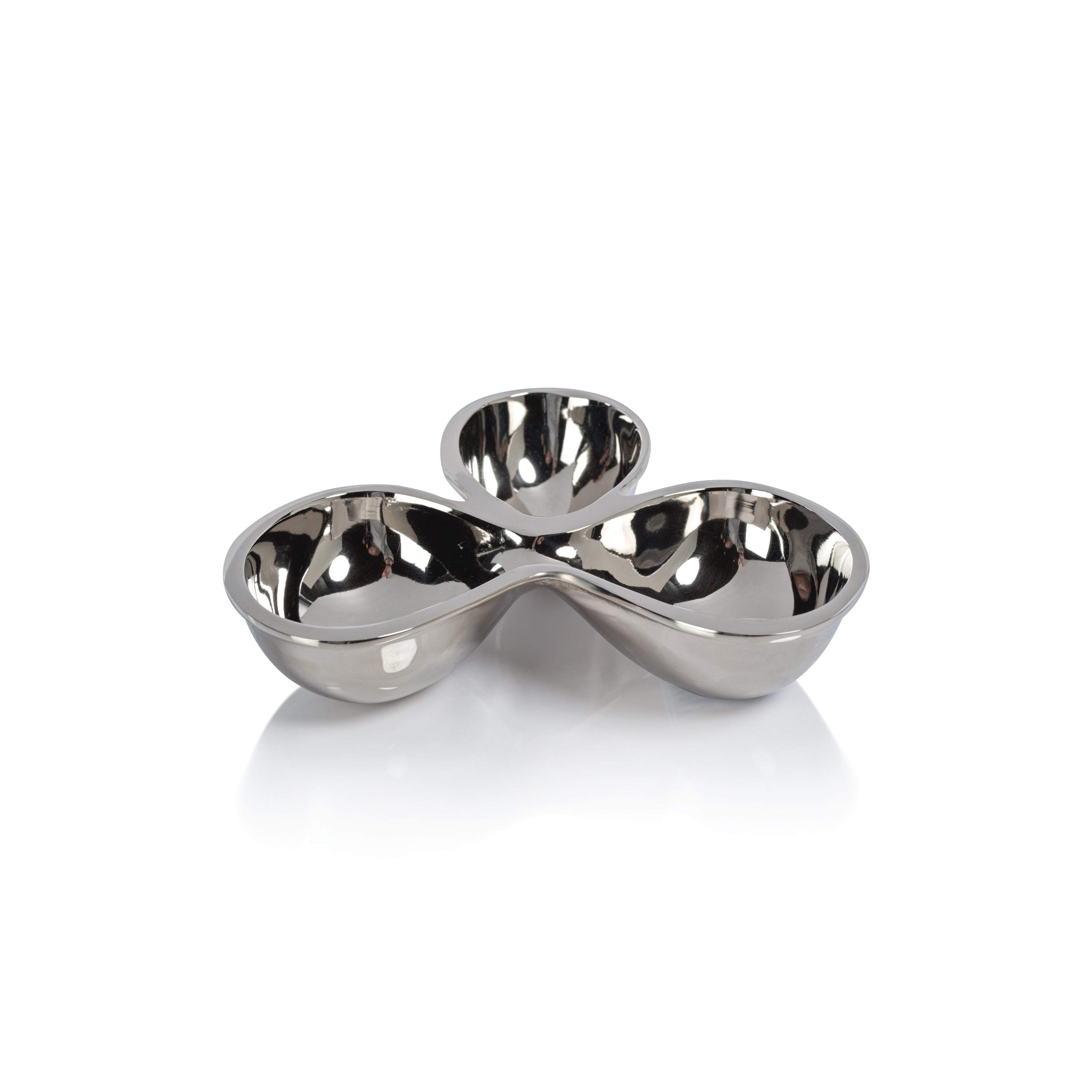 Punta Mita Polished Nickel Condiment Bowl Set