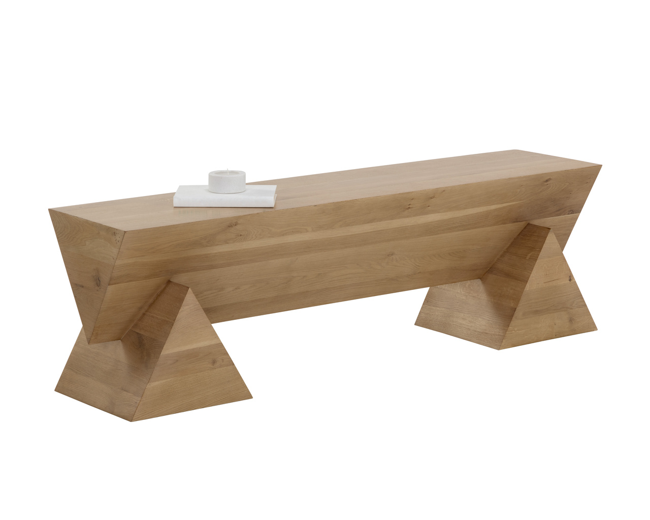Gregor Rustic Oak Bench