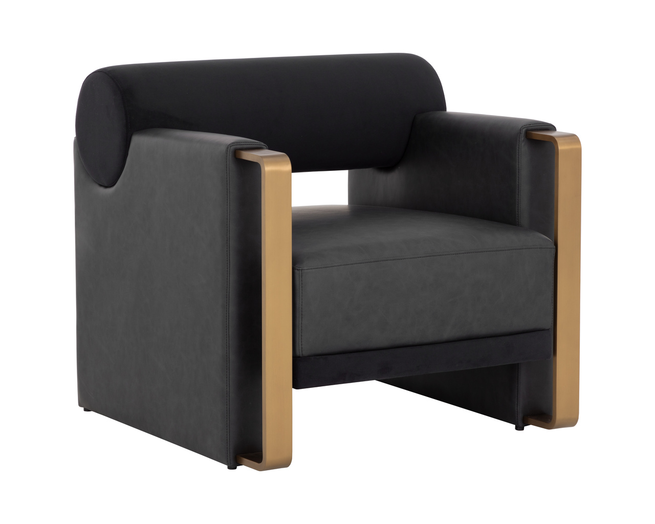 Edgar Bravo Black / Abbington Black Lounge Chair