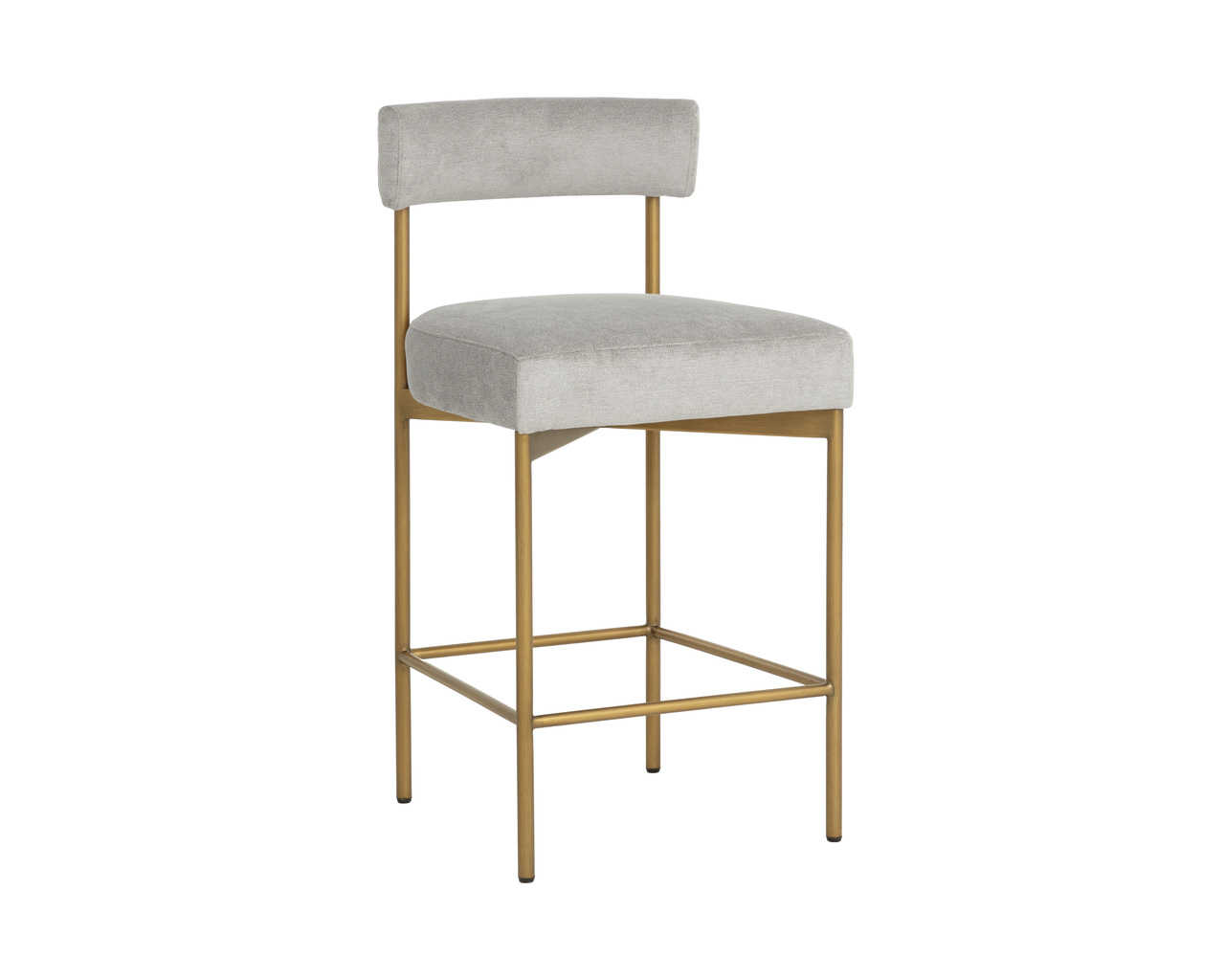 Seneca Antique Brass - Polo Club Stone Counter Stool