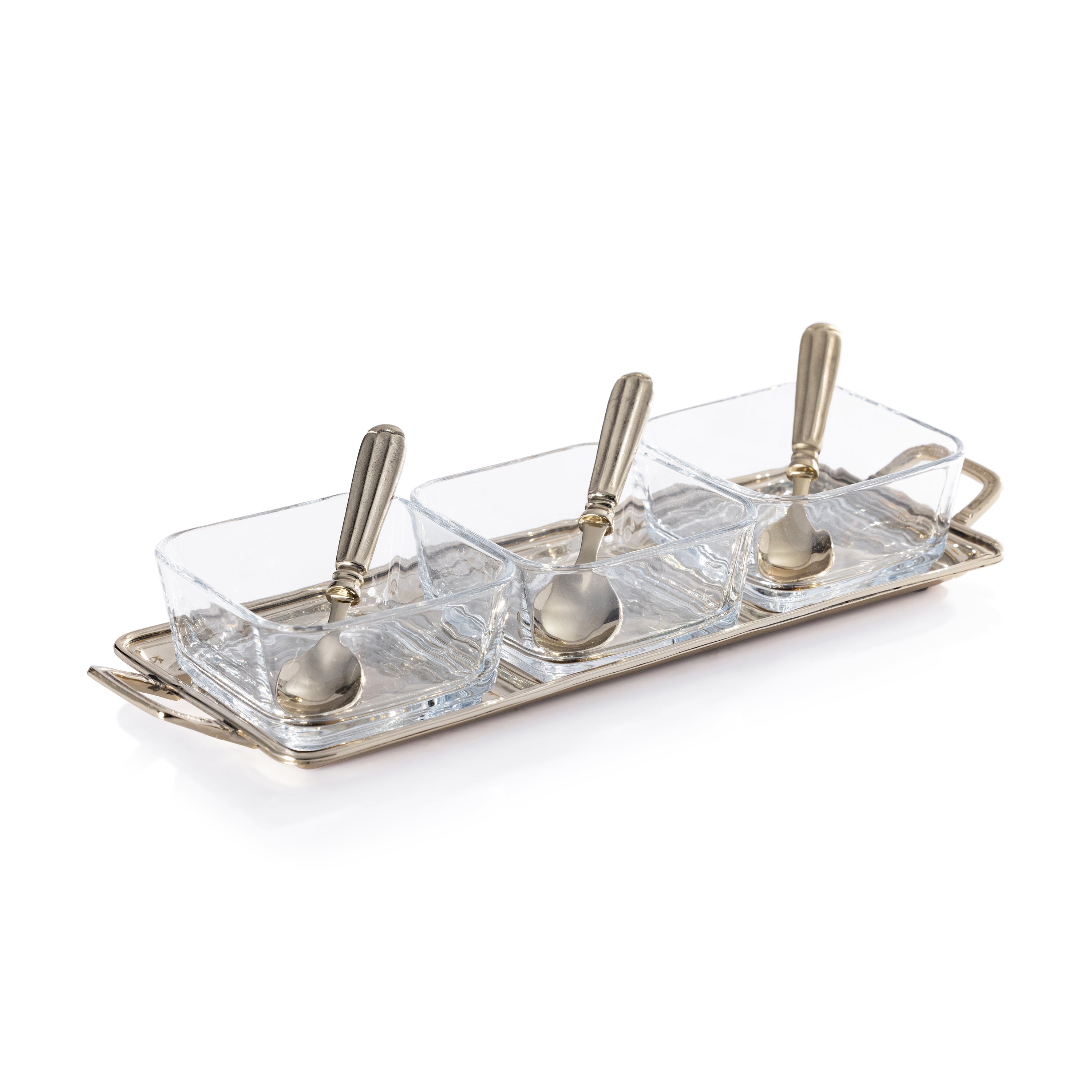 Roussillon Brass Condiment Set Spoons