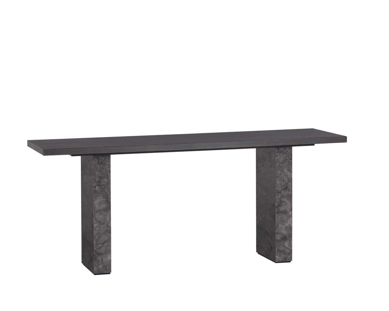 Rebel Grey Marble / Charcoal Grey Console Table