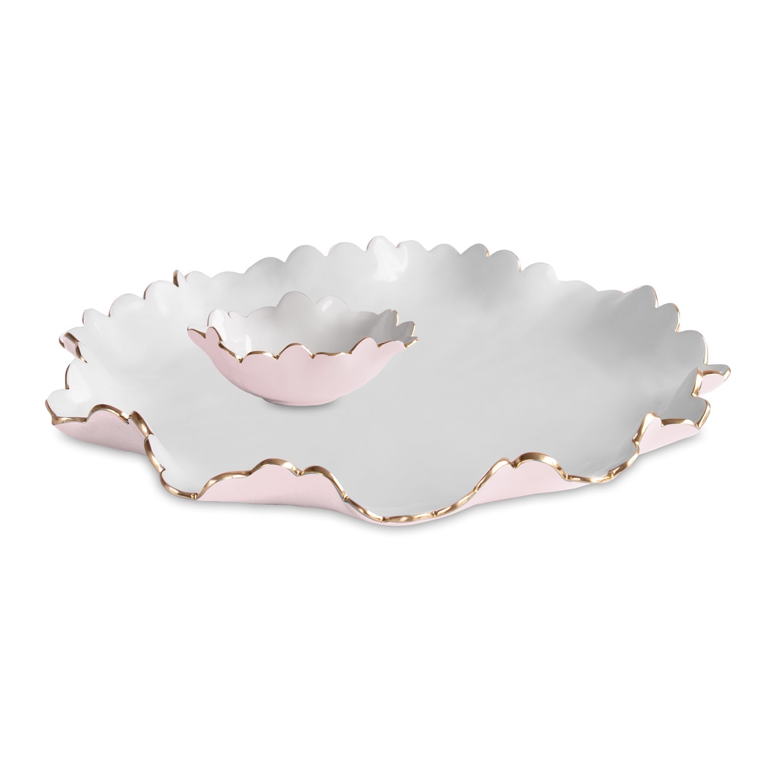 Encanto Colette Large Chip Dip (Camellia White)