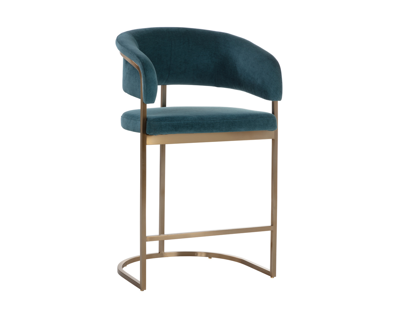 Marris Gold - Danny Teal Counter Stool