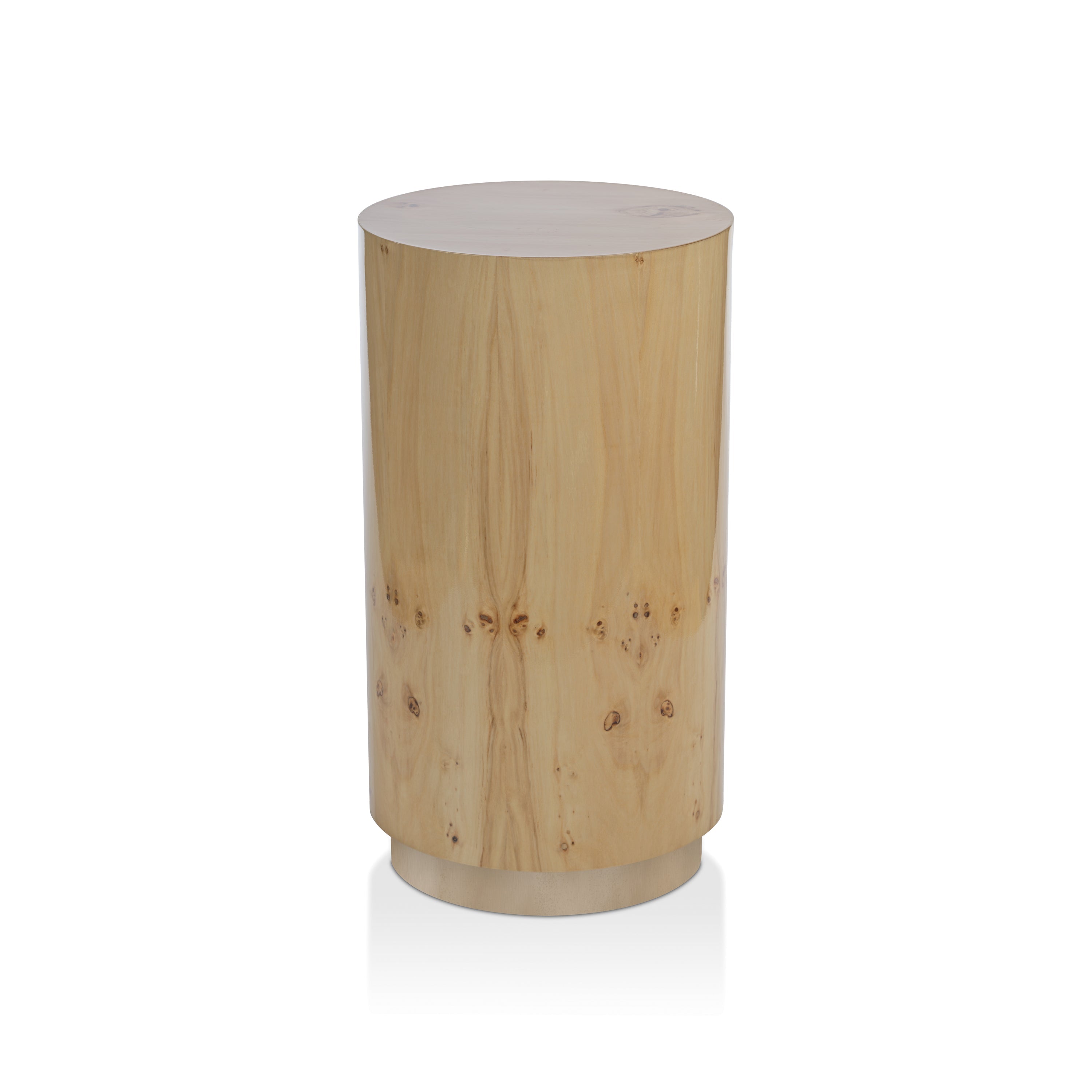Leela Burl Wood Drink Table