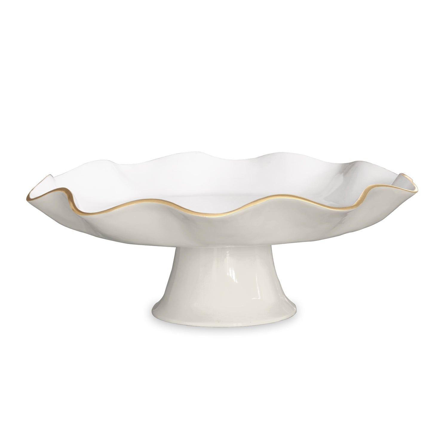 Encanto Carola Pedestal Cake Plate (Cream White)
