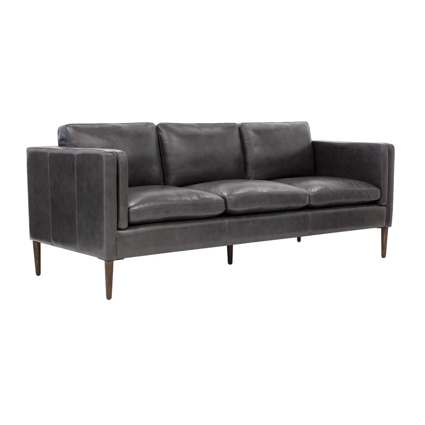 Richmond Brentwood Charcoal Leather Sofa