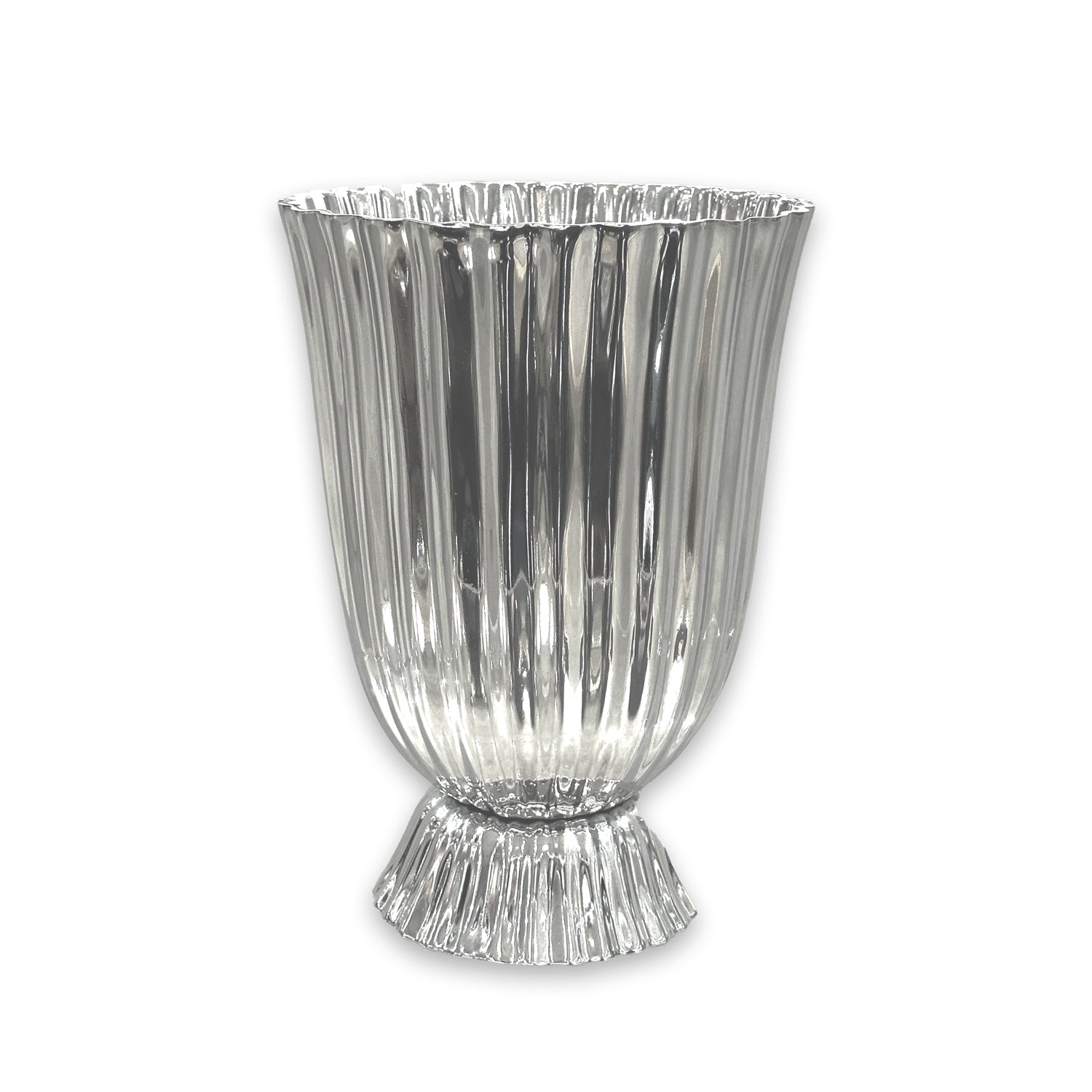 Vintage Silver Vienna Large Vase