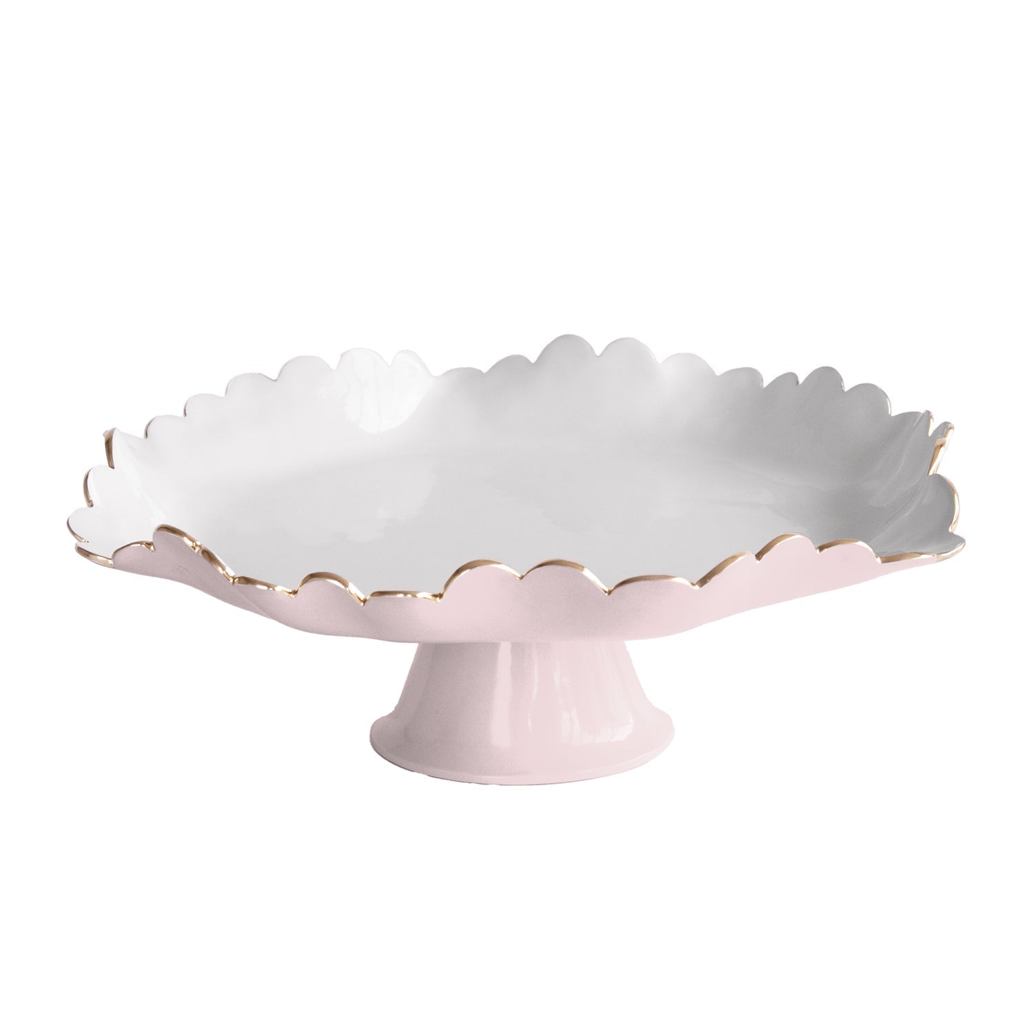 Encanto Colette Pedestal Cake Plate (Camellia White)