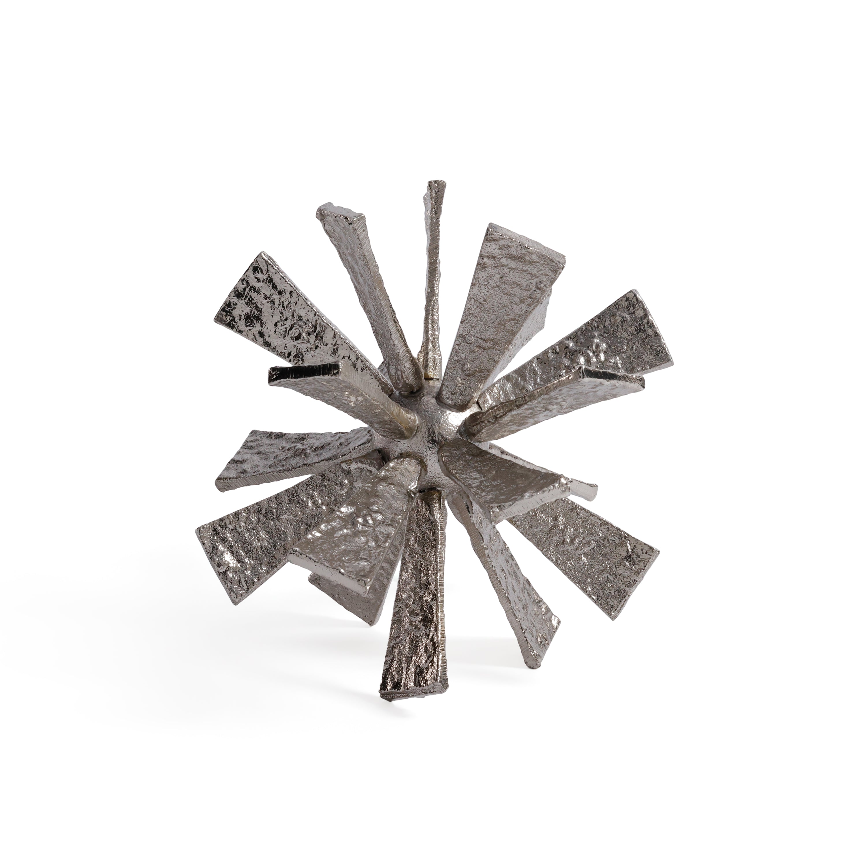 Nickel Starburst Orb Decorative Accent