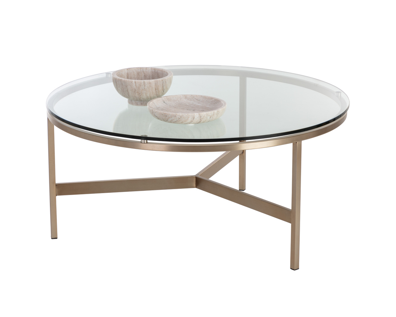 Flato Antique Brass Coffee Table