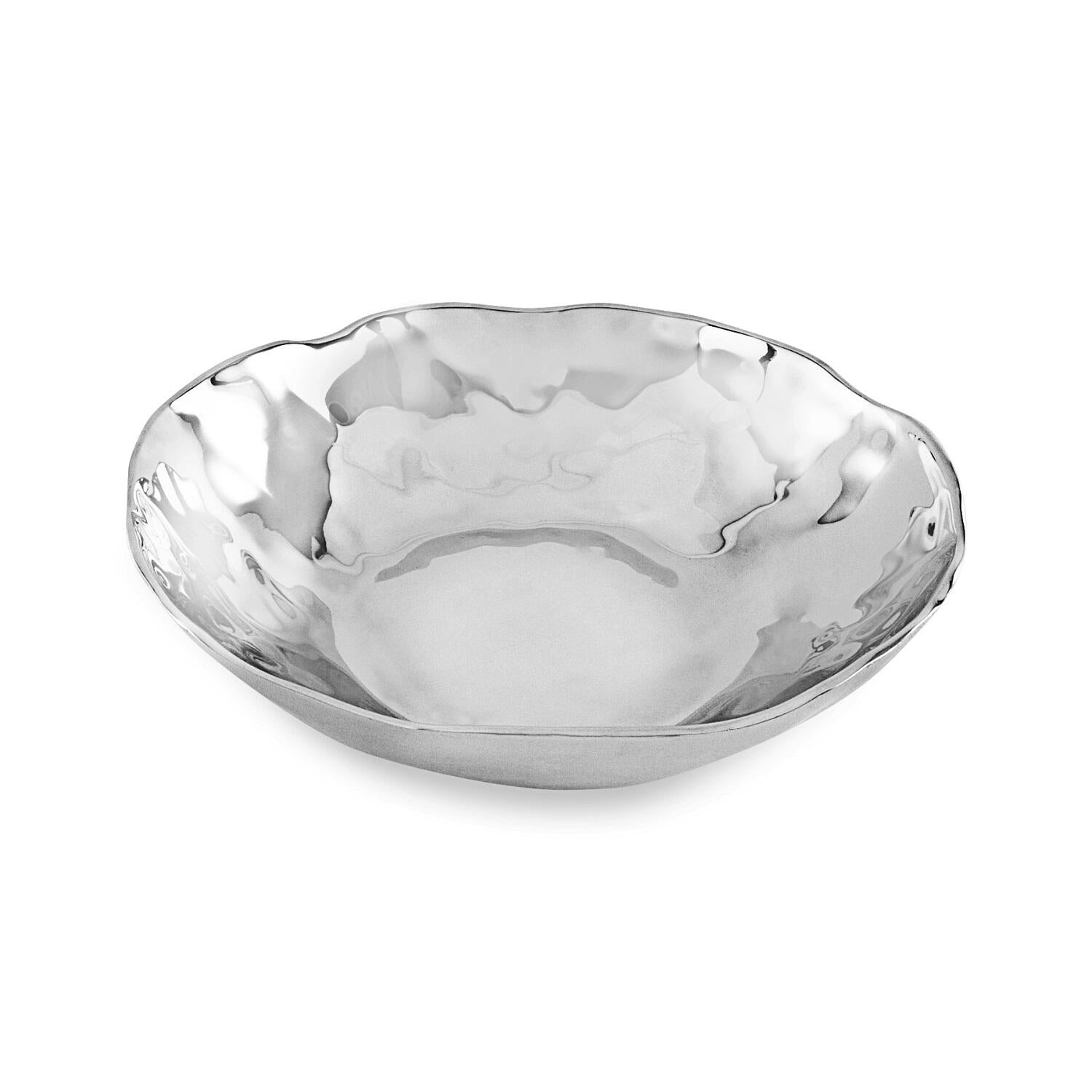 Soho Silver Organic Shaped Serving Bowl