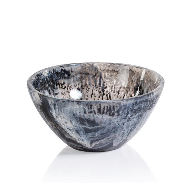 Korin Black & White Resin Serving Bowl