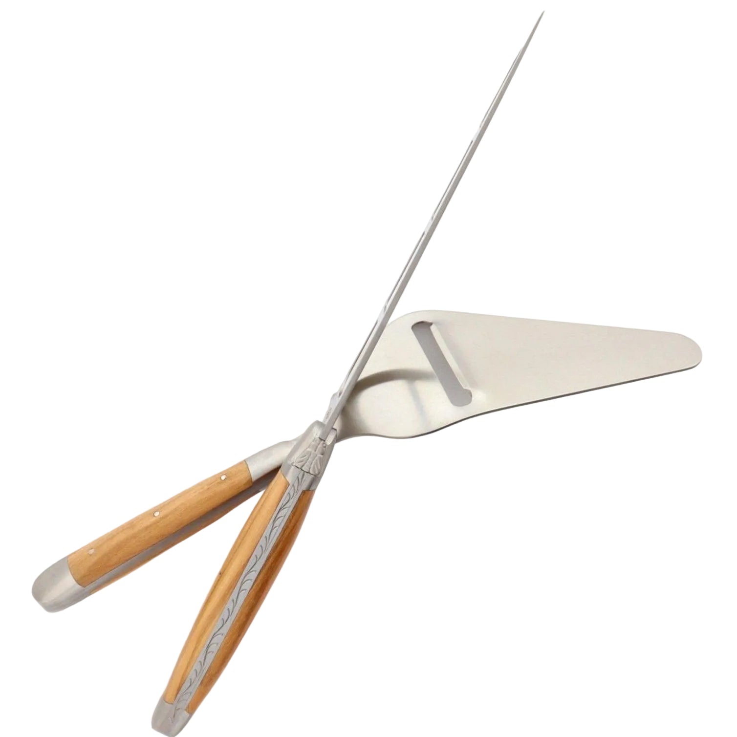 Laguiole Olive Wood Handle Cheese Set
