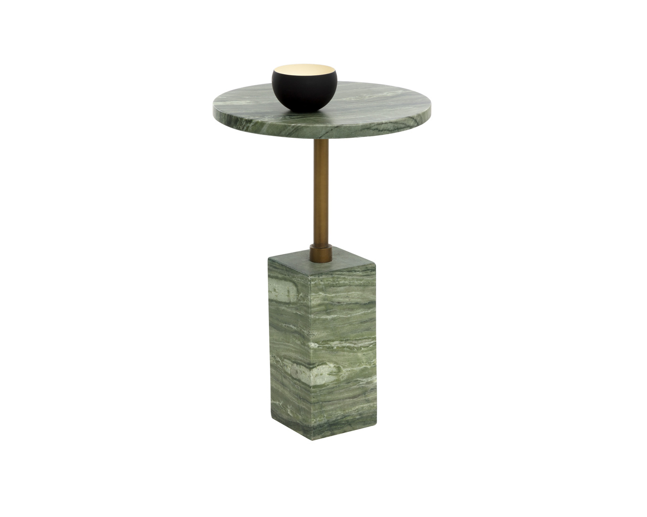 Mizani End Marble Look - Sage Table