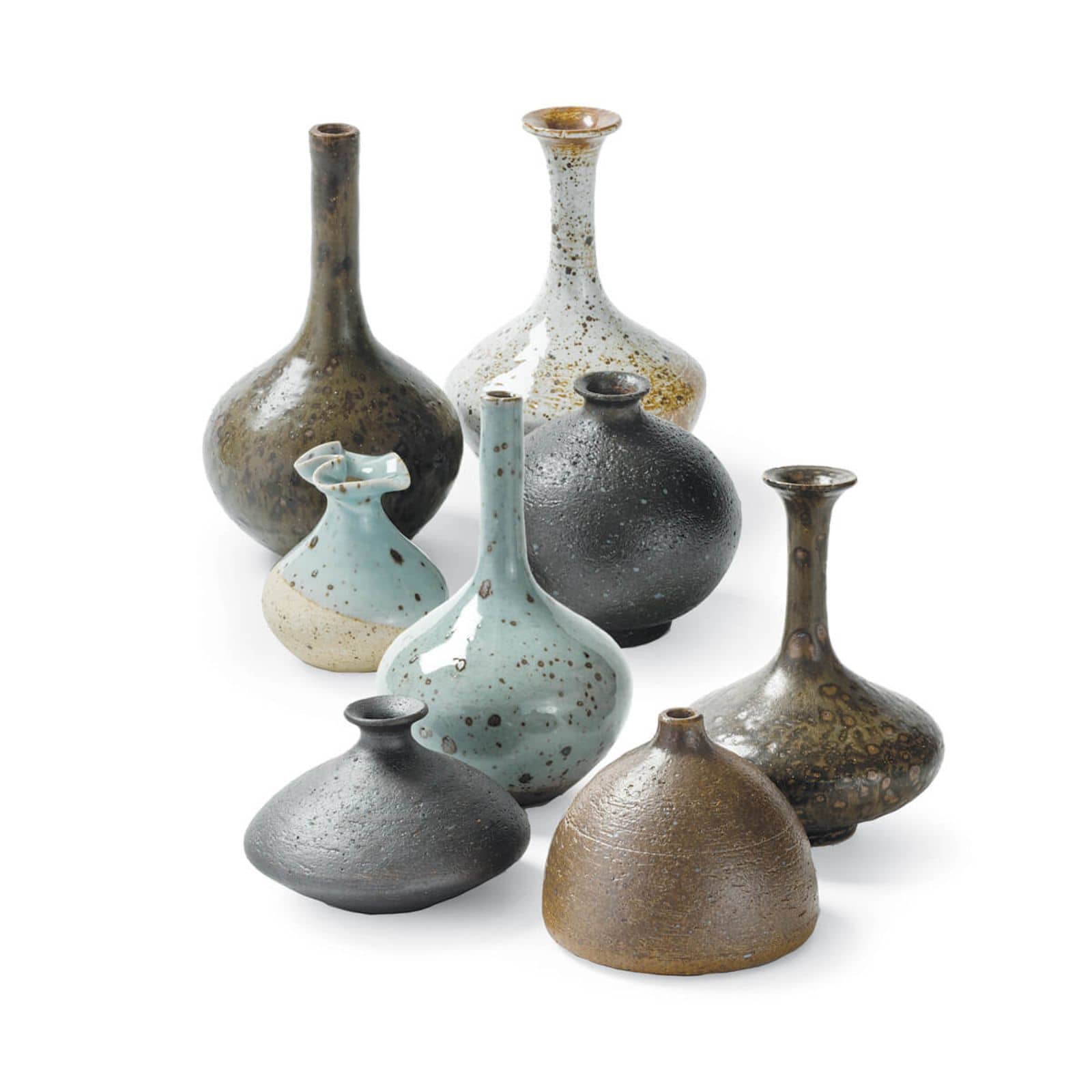 Porcelain Bud Vases, Set 8