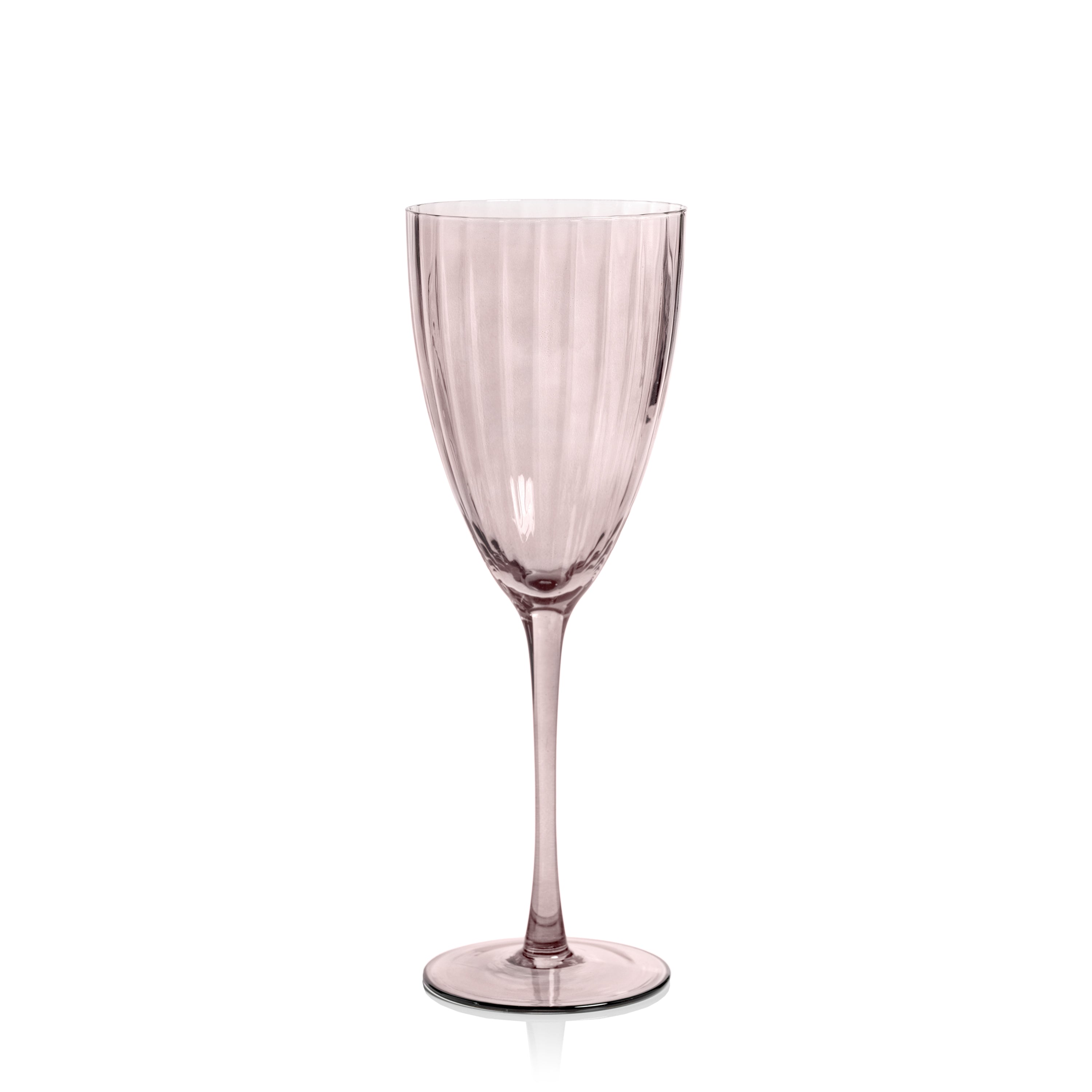 Madden Blush White Wine Glasses, Set 4