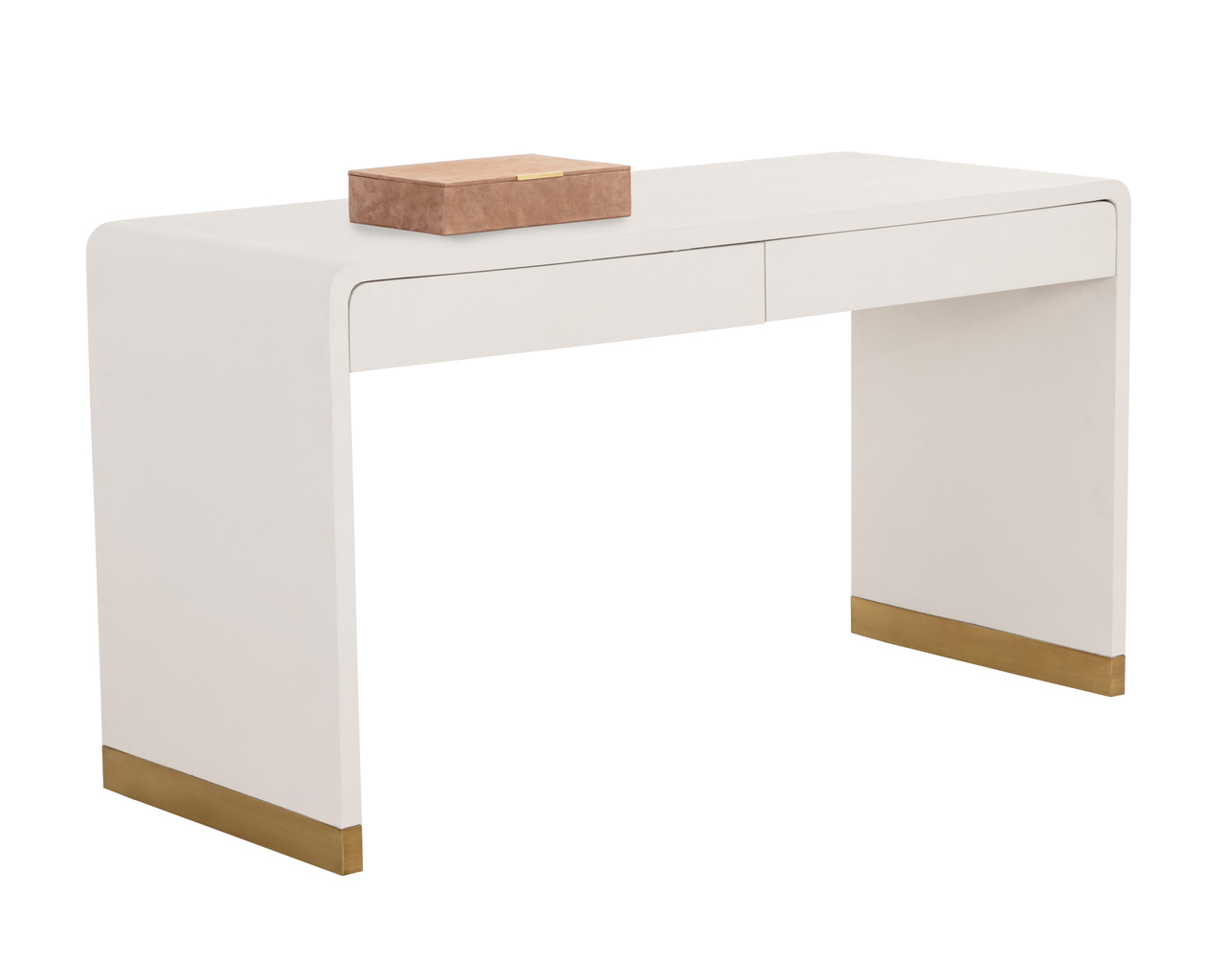 Ilona Oyster Shagreen Desk