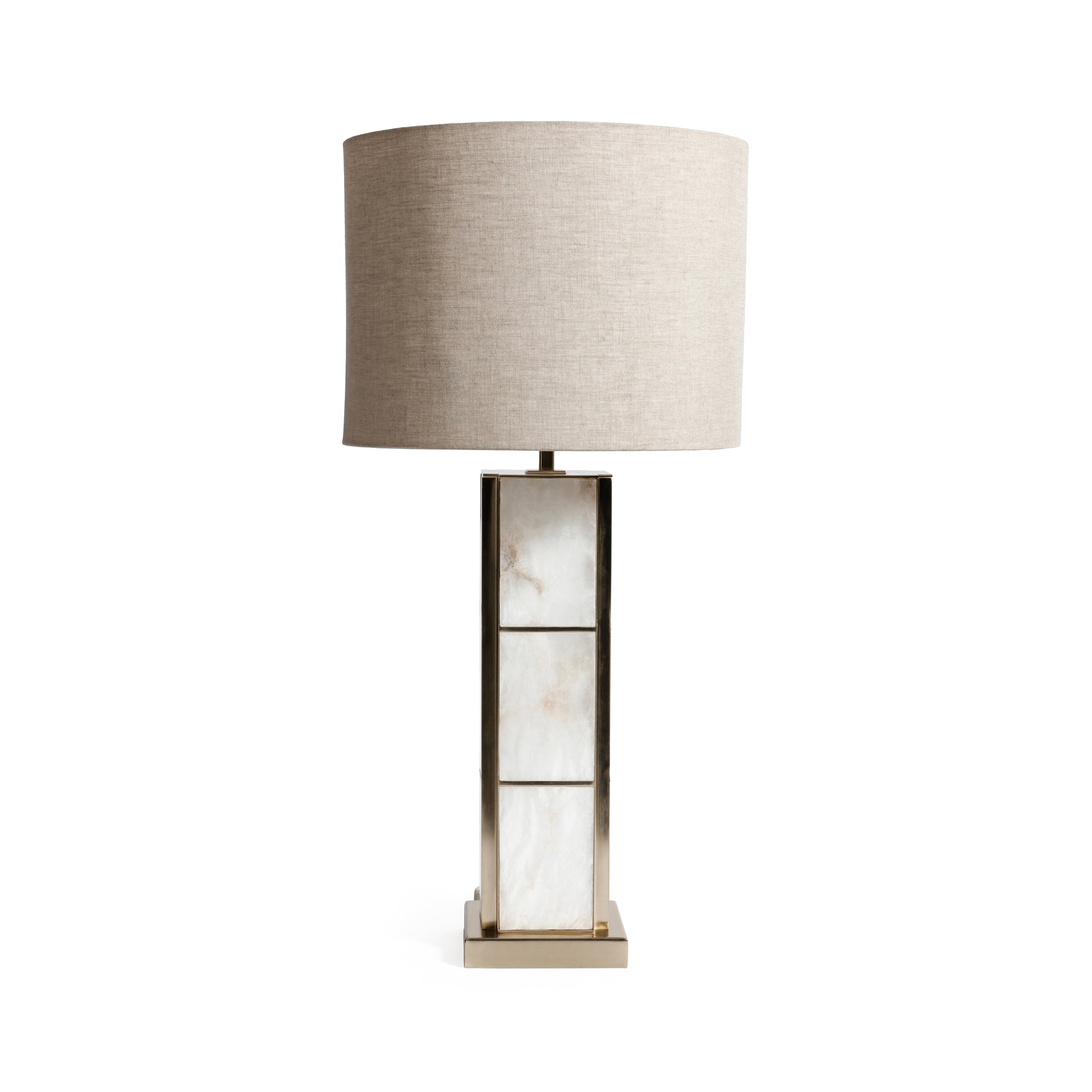 Golden Shore Alabaster Table Lamp with Shade