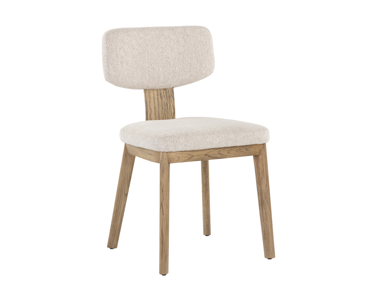 Rickett Weathered Oak - Dove Cream Dining Chair