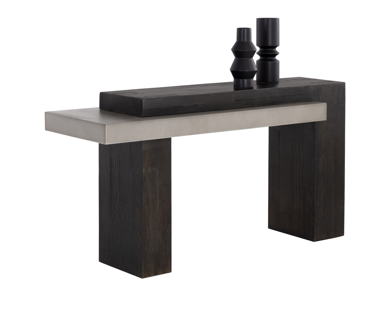 Herriot Dark Brown / Grey Console Table