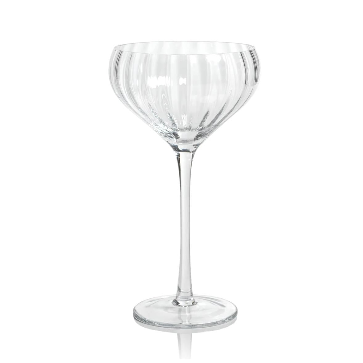 Madden Optic Cocktail Glasses, Set 4