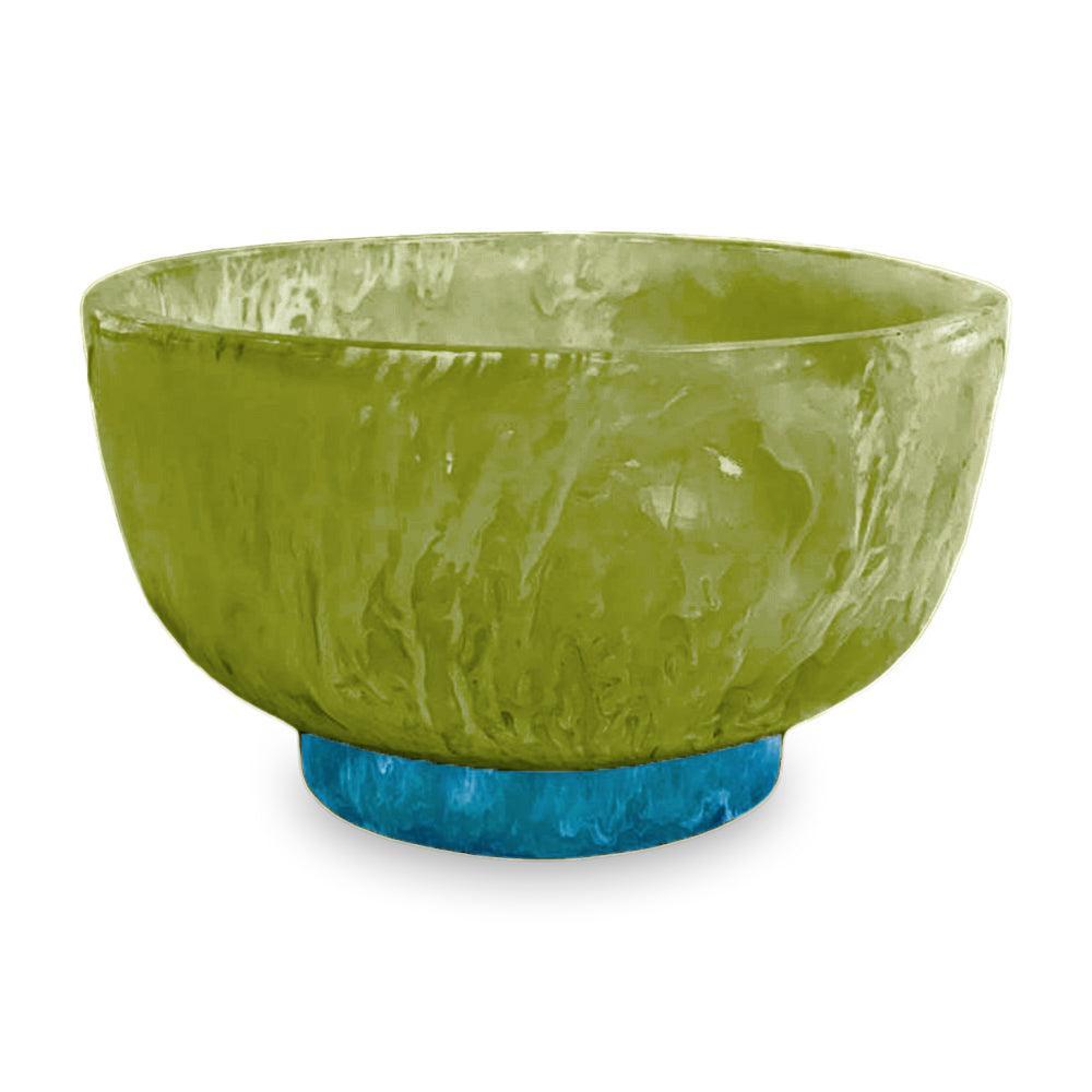 Resin Green & Turquoise Blue Dinnerl Bowl