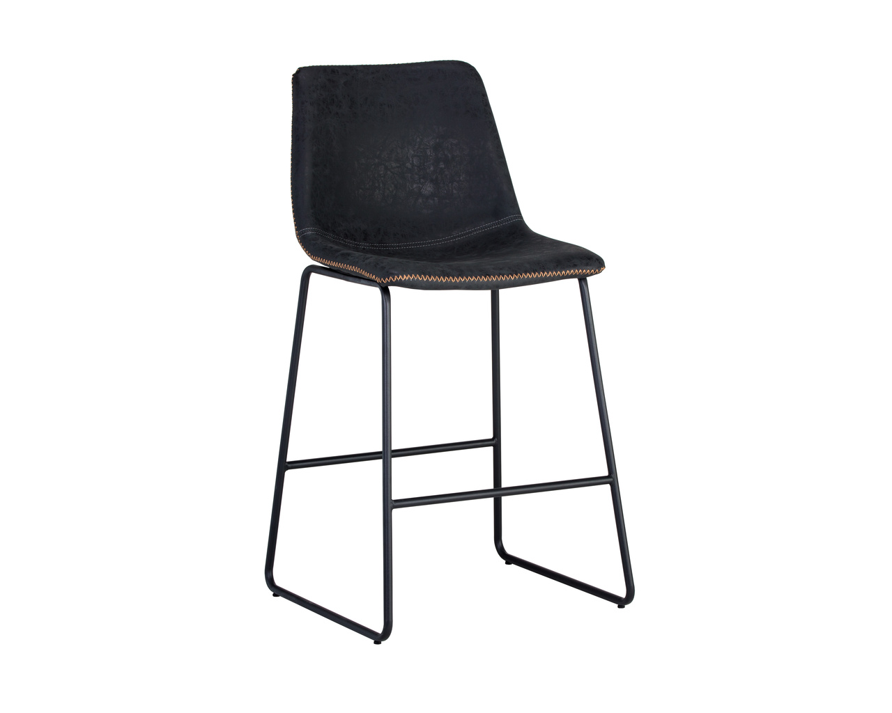 Cal Antique Black Counter Stool