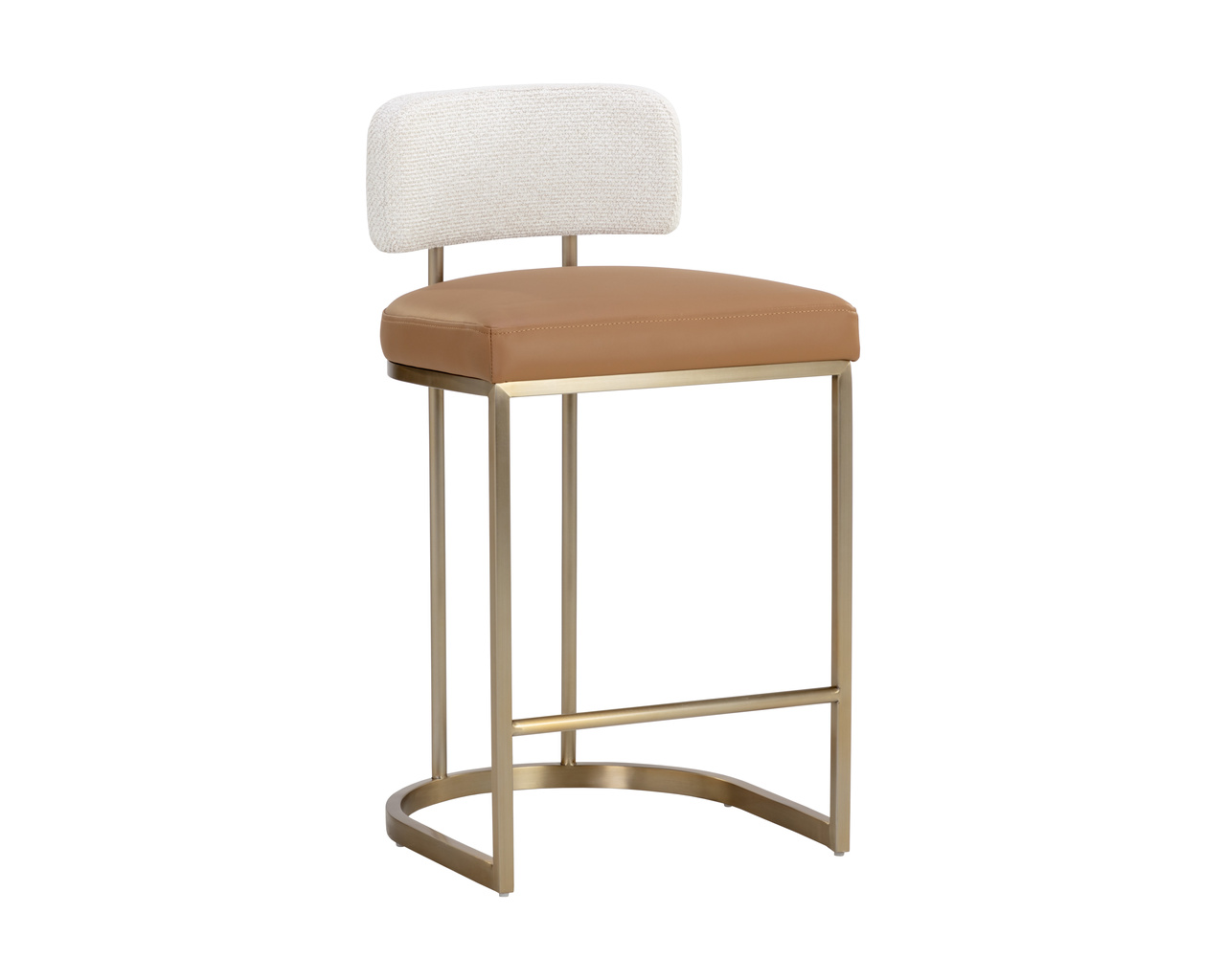 Larissa Napa Cognac / Rhea Light Barley Counter Stool