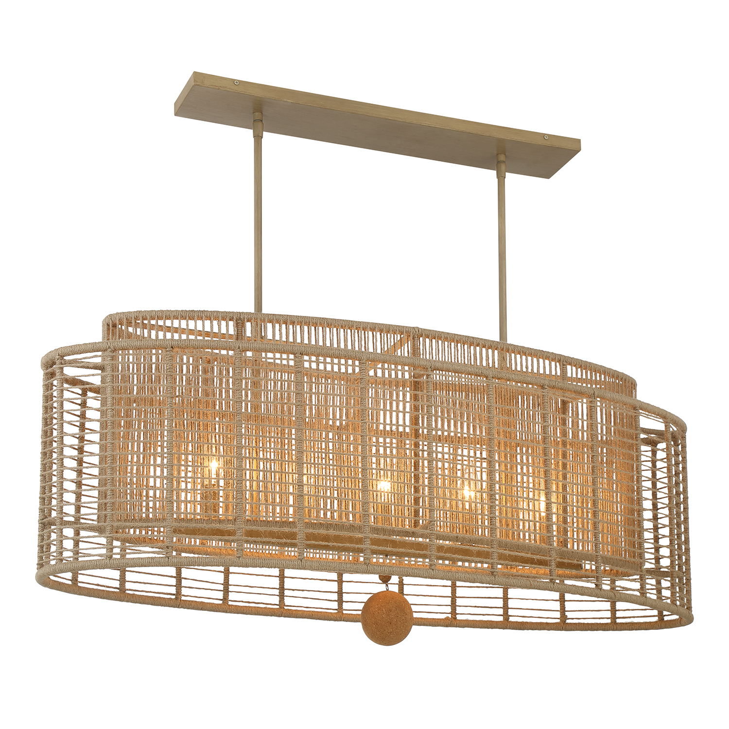 Jayna 41.75" Linear Oval Chandelier