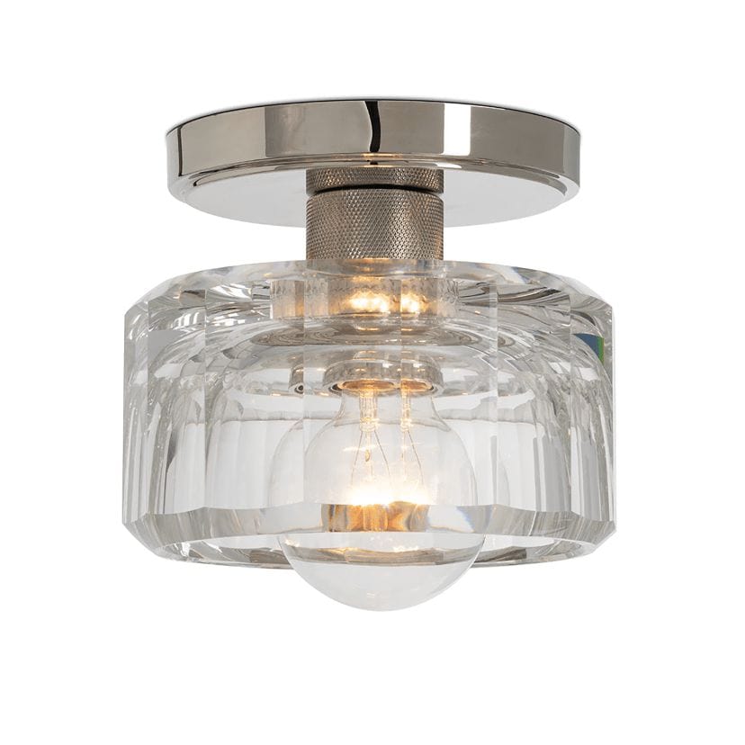 Bijoux Crystal Natural Brass Flush Mount