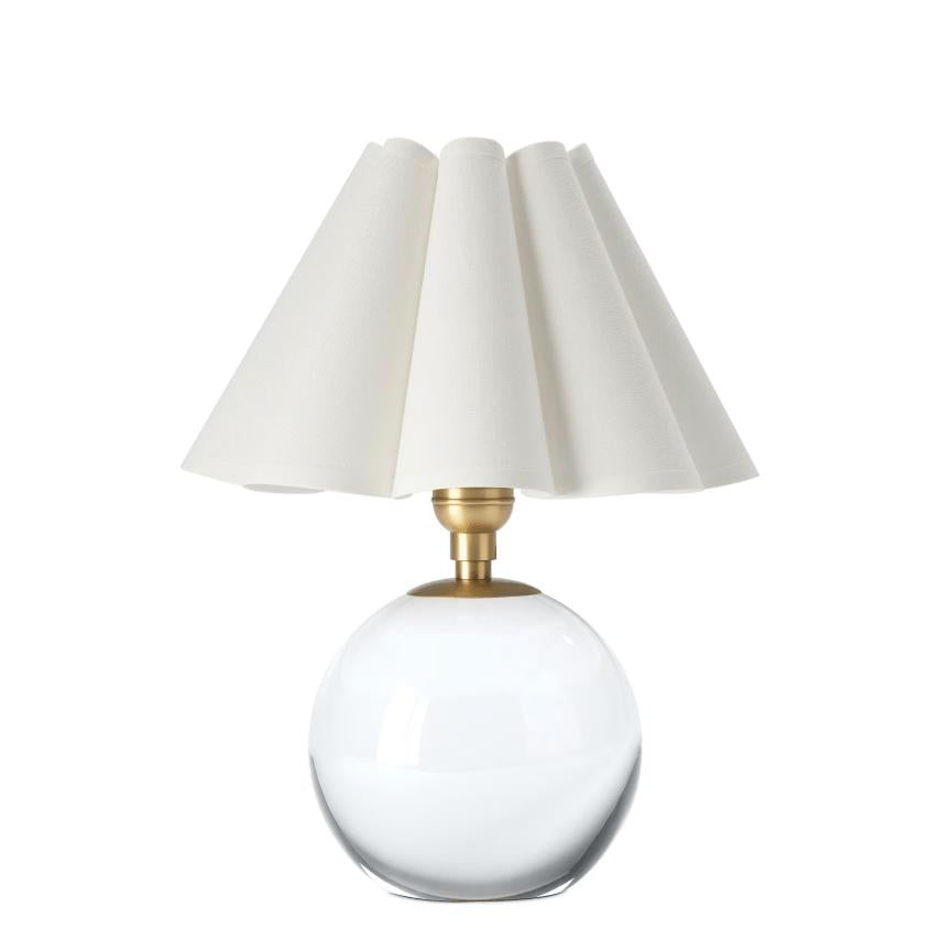 Giorgio Crystal Natural Brass Mini Table Lamp