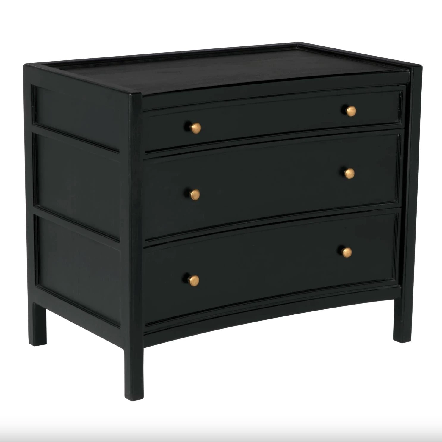 Hampton Hand Rubbed Black Side Table