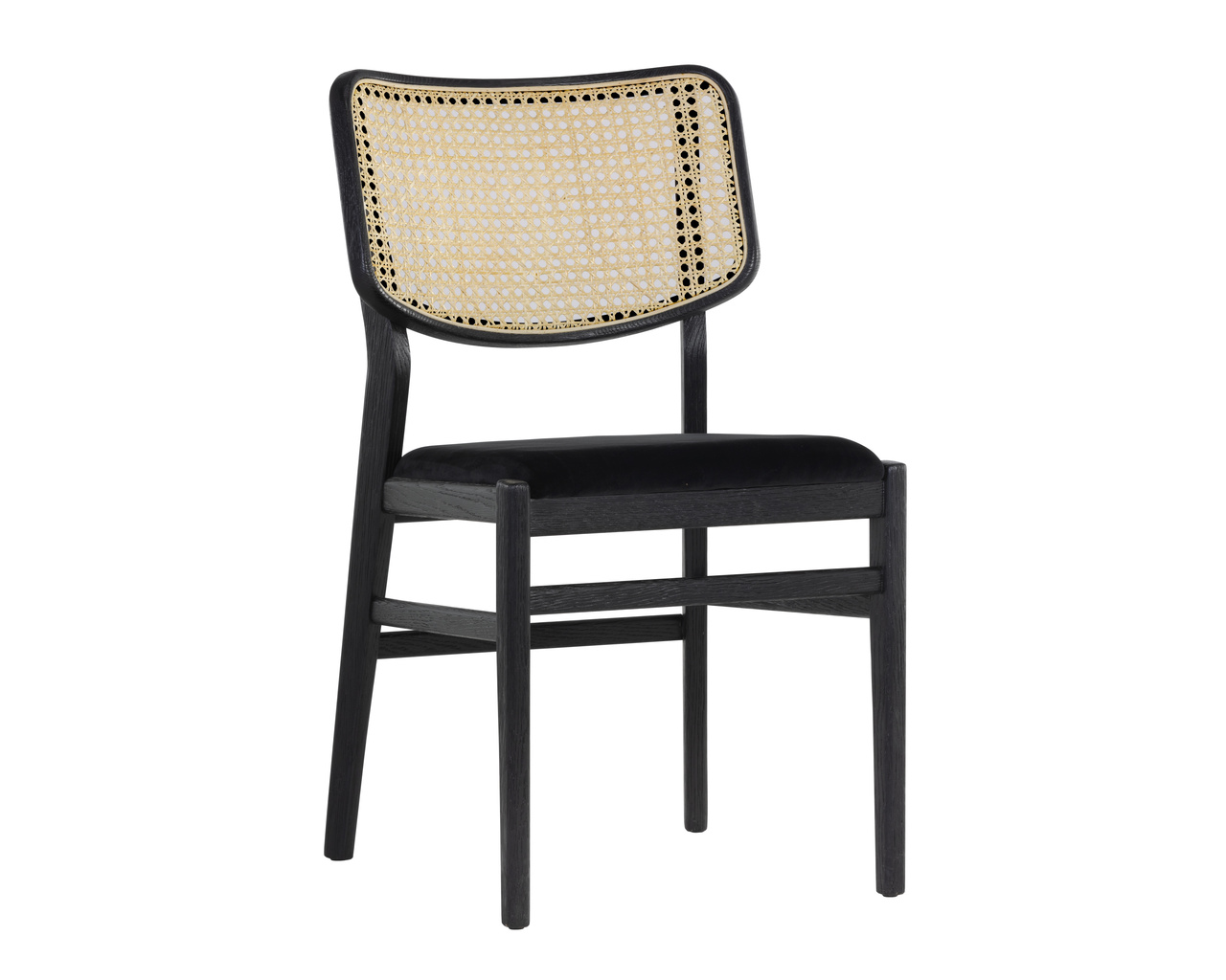 Annex Abbington Black / Natural Dining Chair
