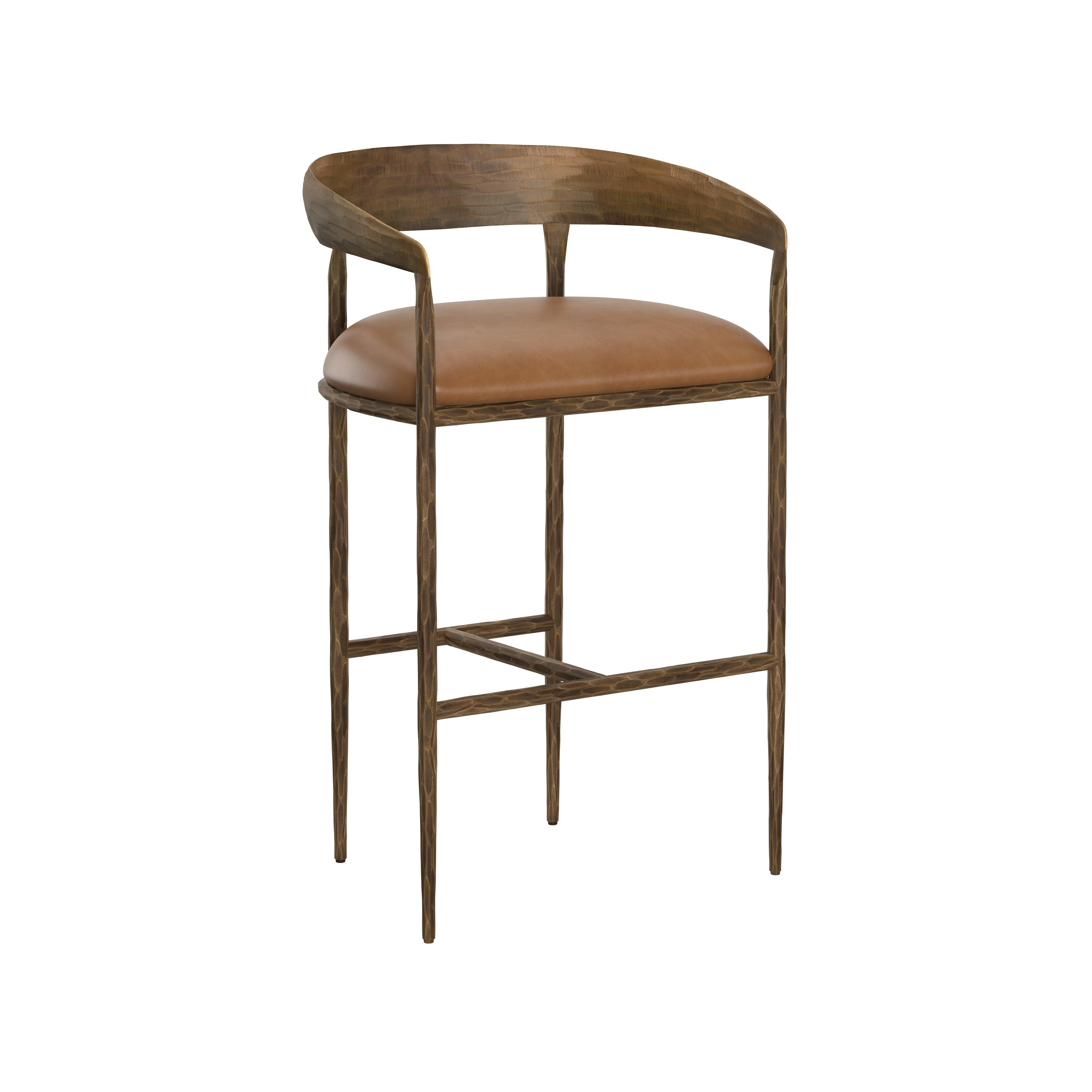 Zanatta Barstool Tan Leather