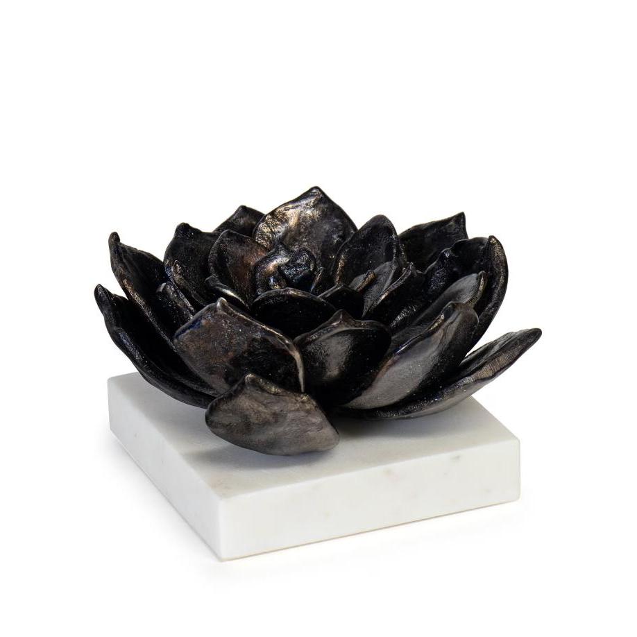 Succulent Sculpture 1 - Blackened Zinc