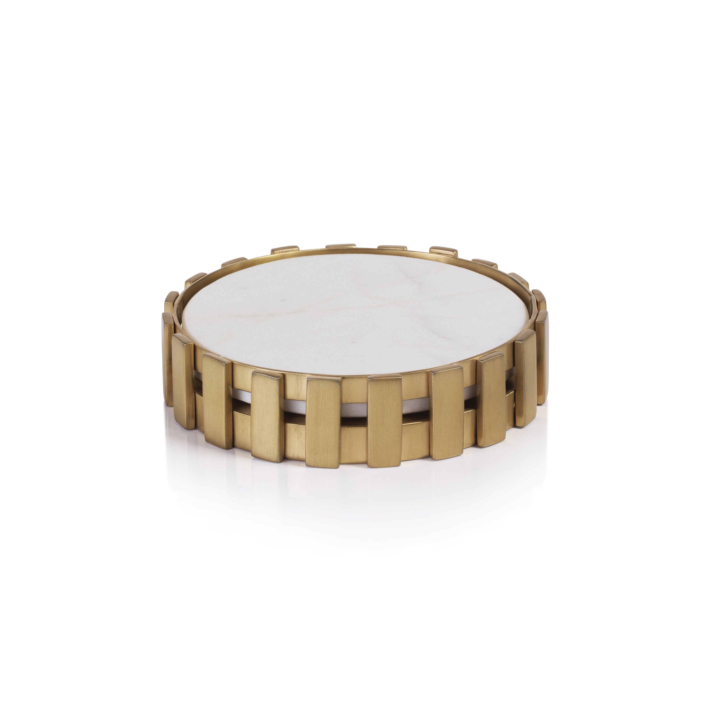 Forge Gold Marble Wine Bottle Coaster