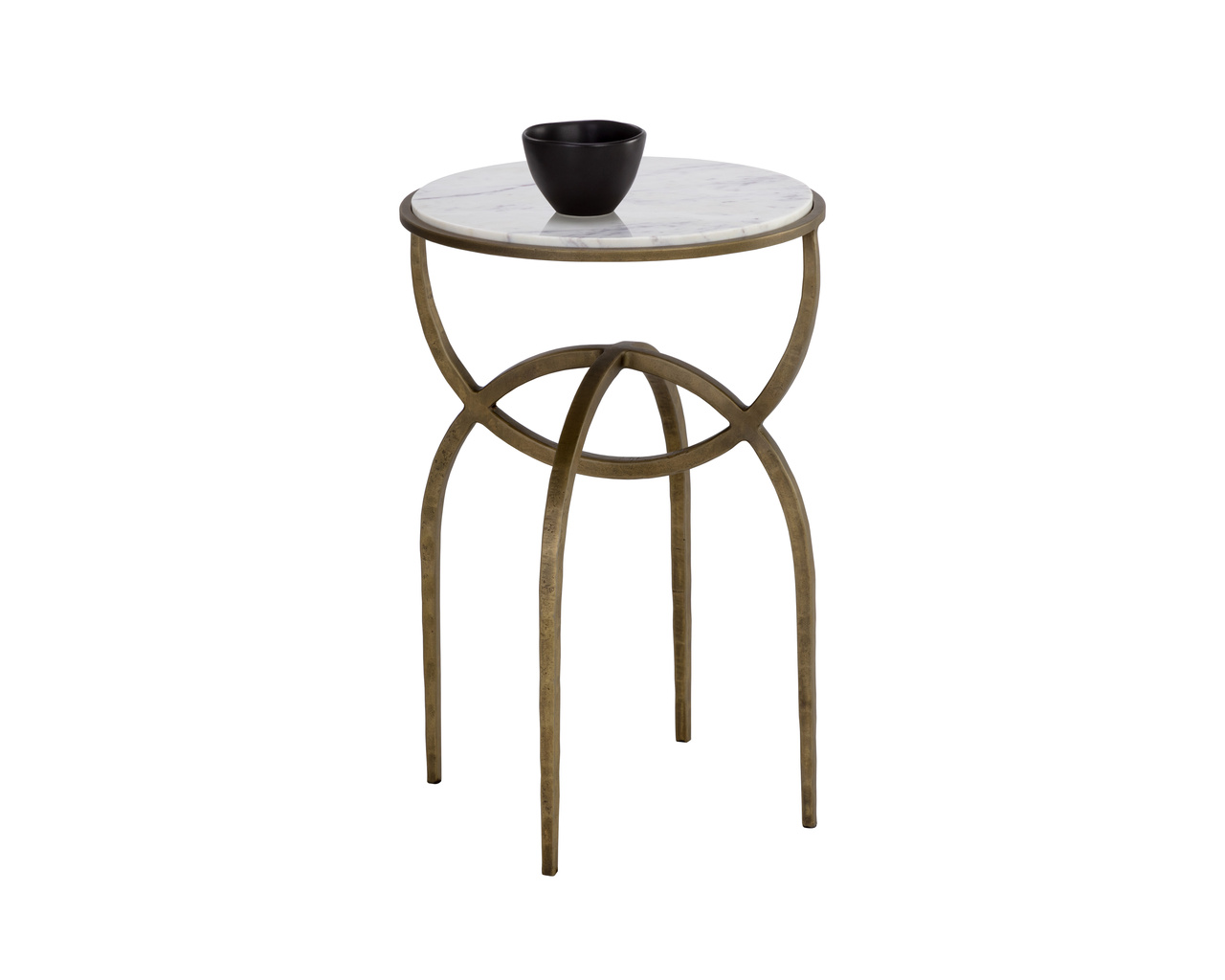 Alicent End White Marble Table