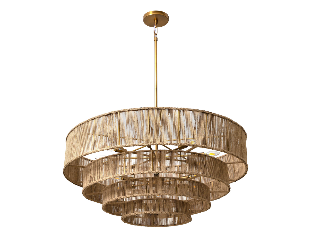 Lumina Natural Jute Chandelier