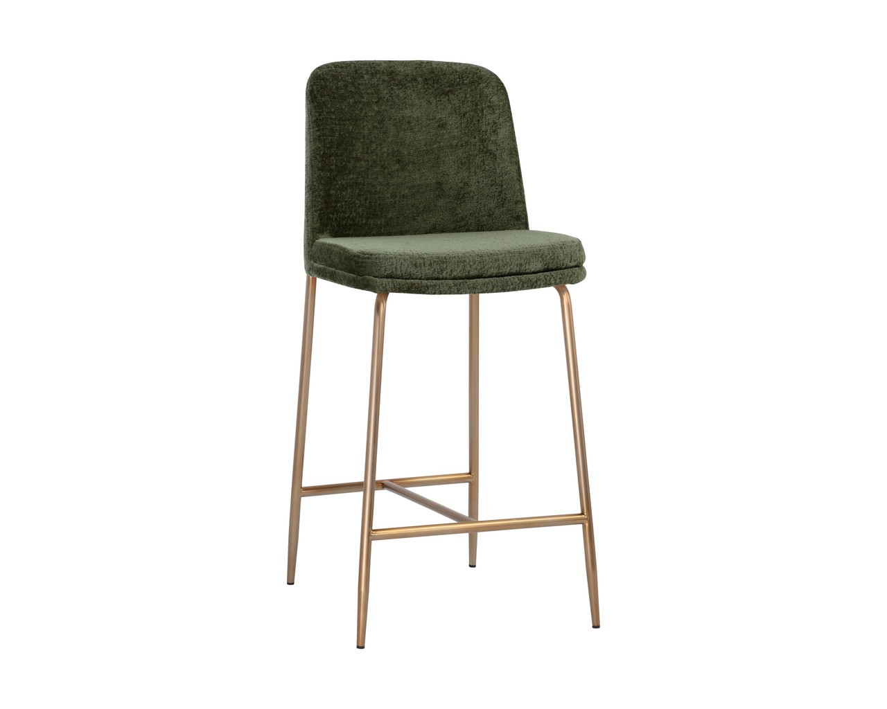 Zeke Antique Brass - Bergen Olive Counter Stool